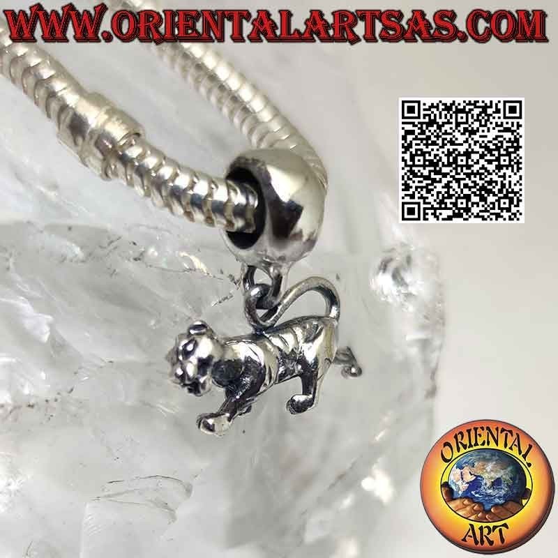 Silver charms in 925 ‰ silver, the cheetah (pendant)