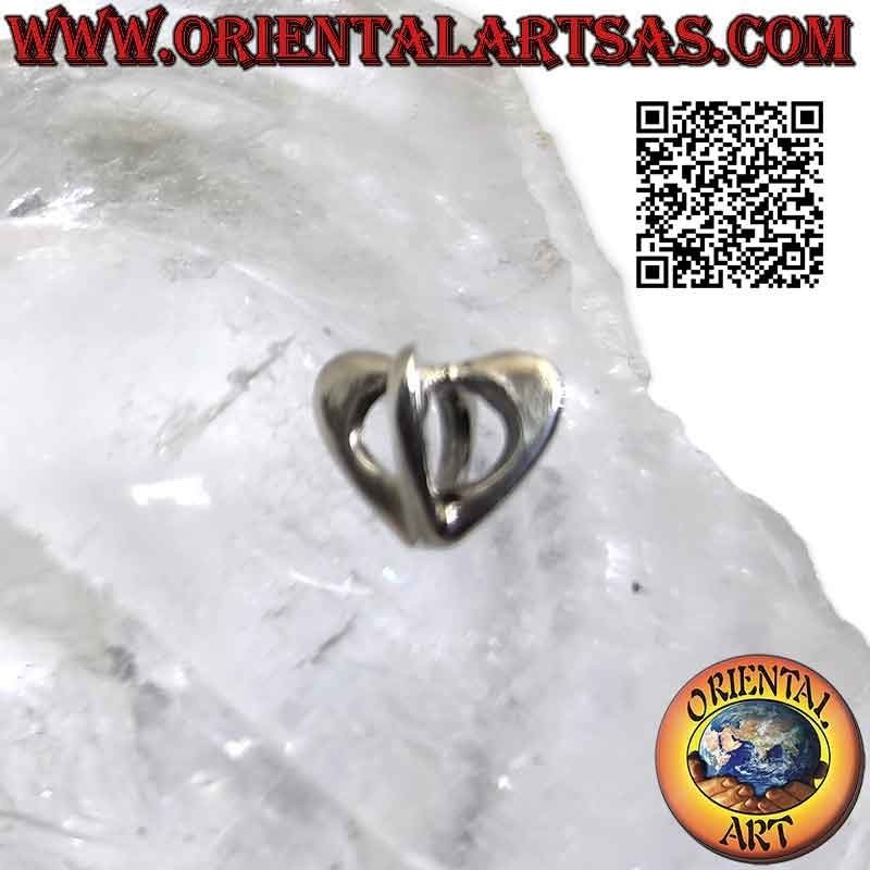 Charms in argento 925‰ , il cuore in 4D