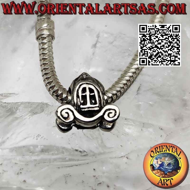 Breloques argentées en argent 925 ‰, le carrosse