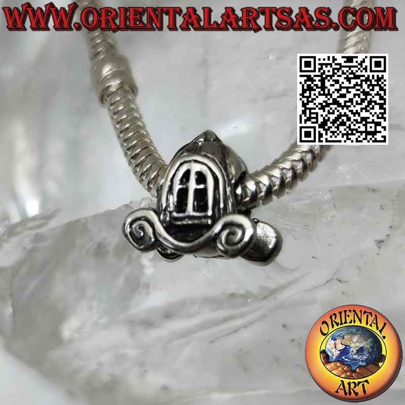 Breloques argentées en argent 925 ‰, le carrosse