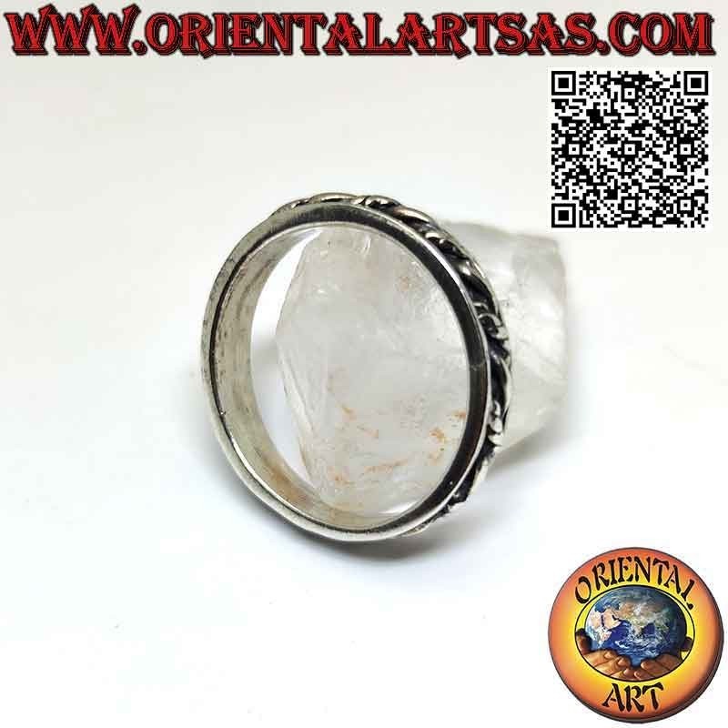 Bague Fil Tressé Rails Lisses Argent 925 4mm | Oriental Art