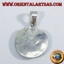 Silver pendant sun moon Nepalese