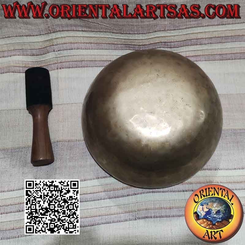 Campana tibetana artesanal de una aleación de siete metales de 28 cm Ø con badajo
