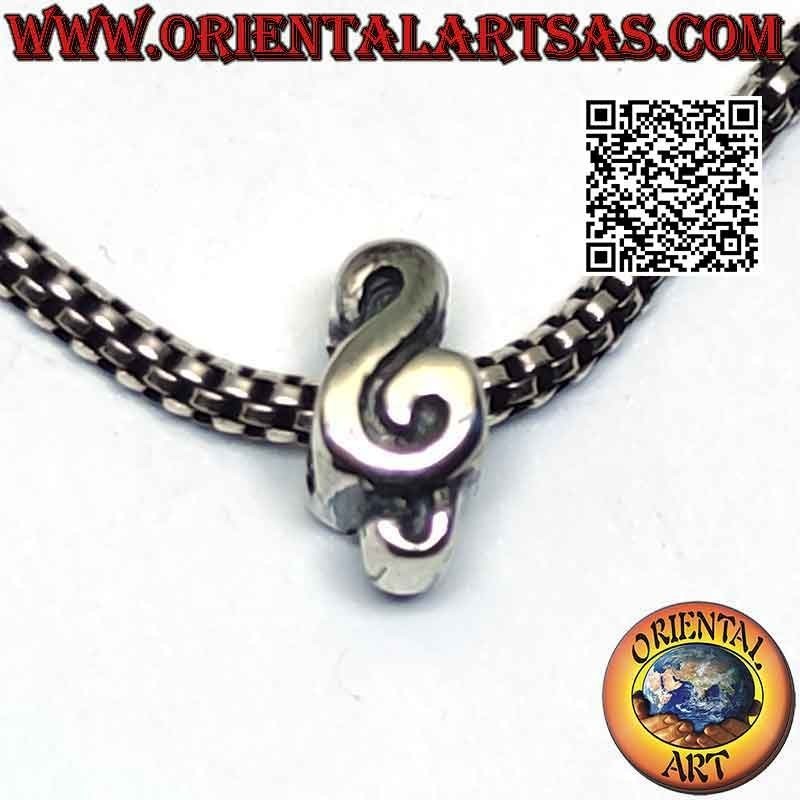 Charms de plata en plata 925‰, la clave de sol o clave de Sol
