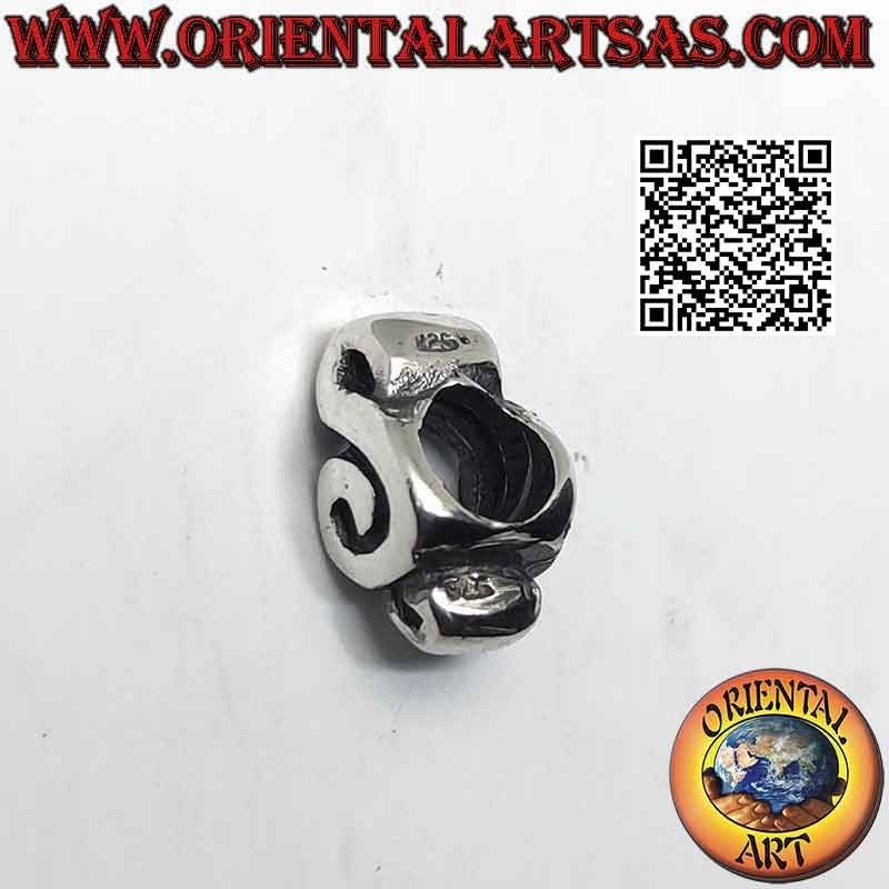 Silver charms in 925 ‰ silver, the treble clef or clef of Sol