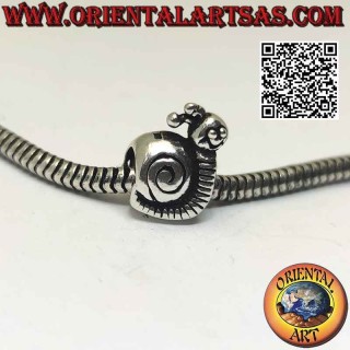 Breloques argentées en argent 925‰, l'escargot ou l'escargot