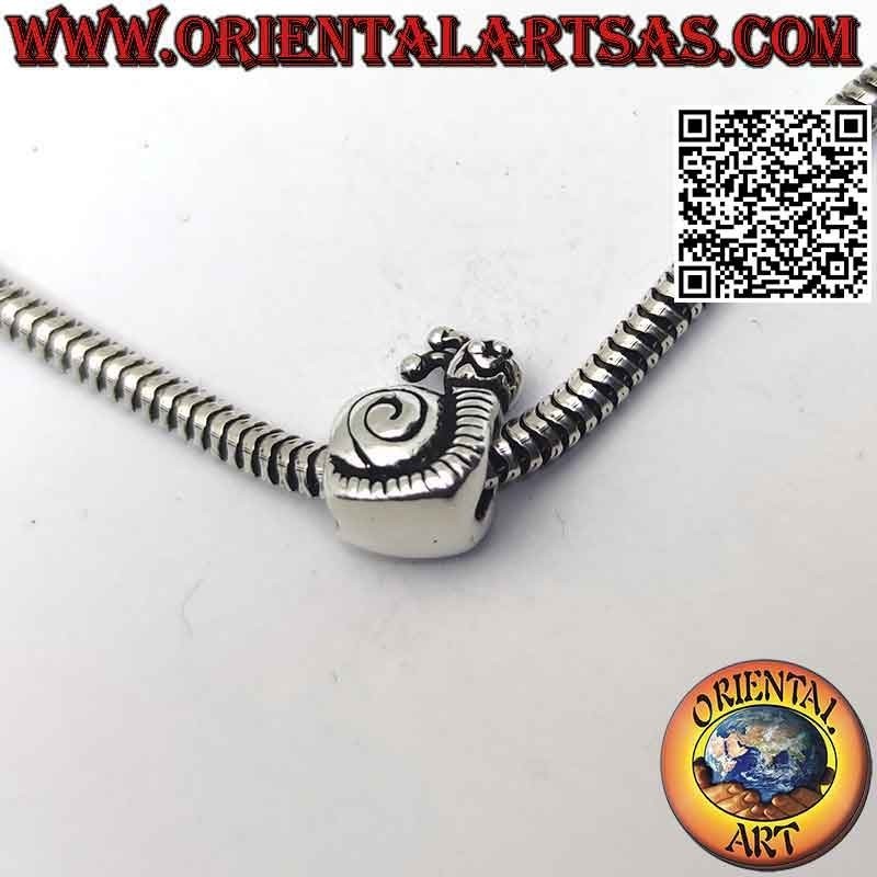 Breloques argentées en argent 925‰, l'escargot ou l'escargot