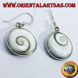 Silver earrings, eye of Saint Lucy