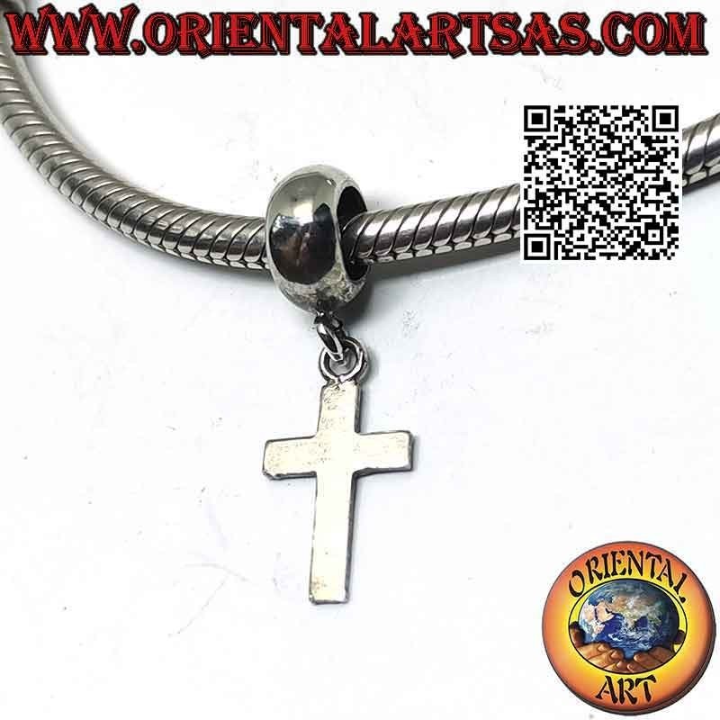 Silver charms in 925 ‰ silver, the Christian cross (pendant)