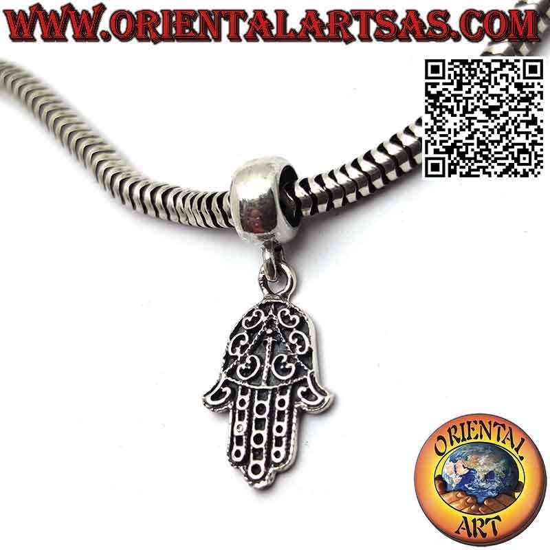 Breloques en argent 925‰, la main de Fatima (pendentif)