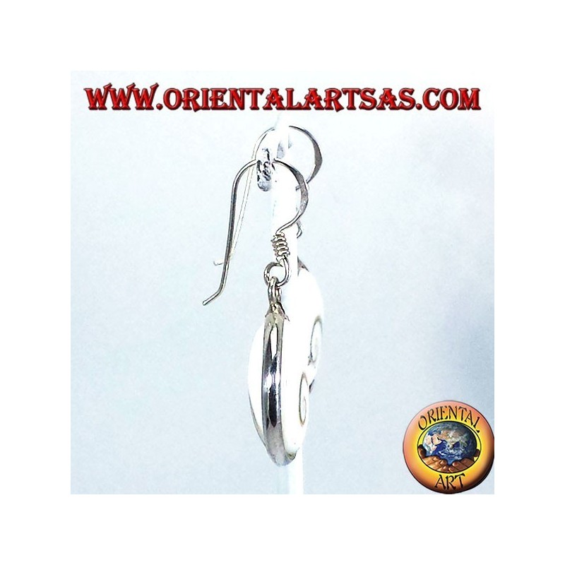pendientes de plata, ojos de Santa Lucía
