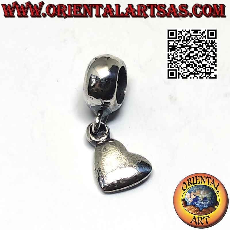 925 ‰ Silber Charms, glattes Herz (Anhänger)