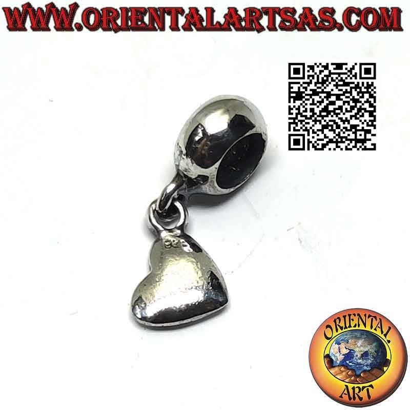 925 ‰ Silber Charms, glattes Herz (Anhänger)