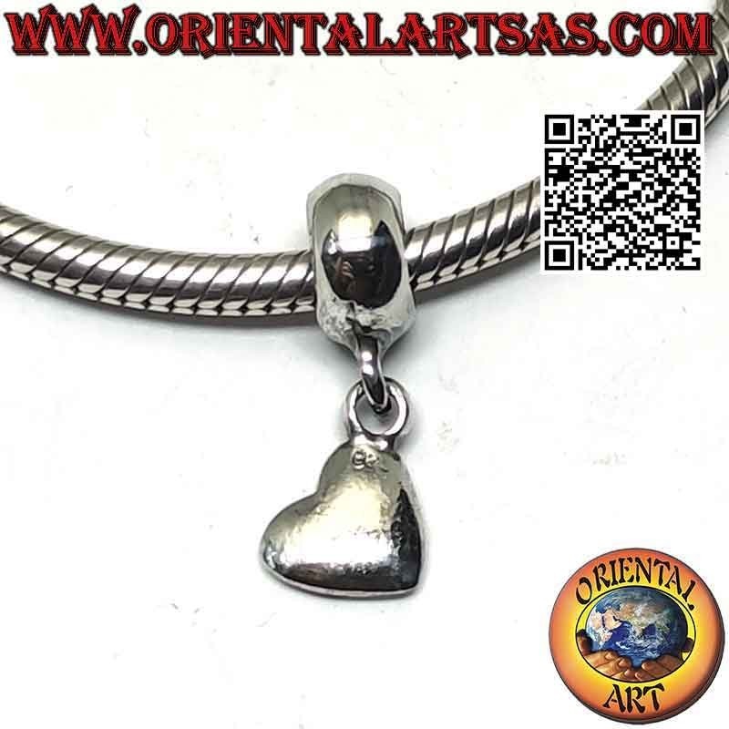 Charms in argento 925‰ , il cuore liscio (pendente)