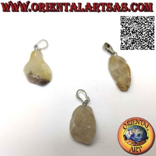 Rutilated Quartz Pendant, Tumbled, Hypoallergenic | Oriental Art