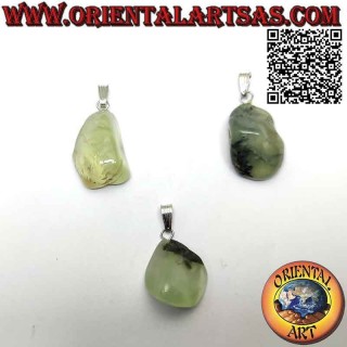 Ciondolo Prehnite Naturale Burattata Anallergico | Oriental Art