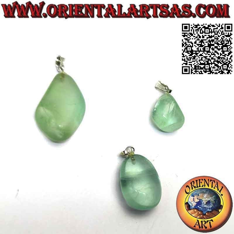 Natural Tumbled Fluorite Pendant - Hypoallergenic | Oriental Art
