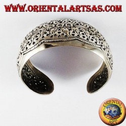 Bracelet argent rigide ciselé à la main