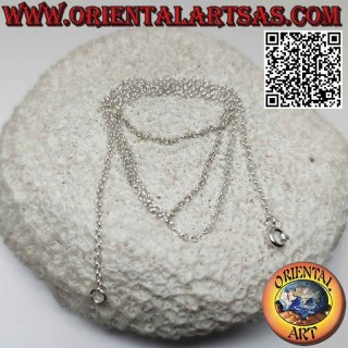 925 ‰ silver chain necklace with small round rings (1 mm thick)