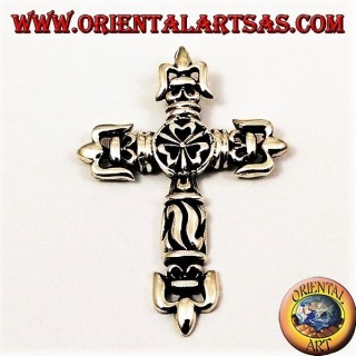 Silver pendant, Gothic cross