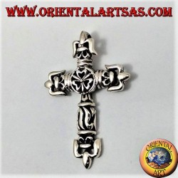 Silver pendant, Gothic cross