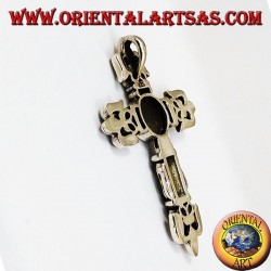 colgante de plata, cruz gótica
