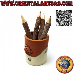 Hand made cylindrical pen...