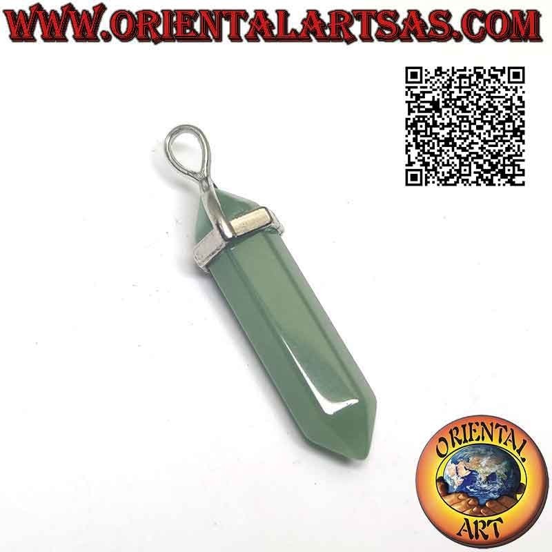 Natural Aventurine Double Terminated Prism Pendant | Oriental Art