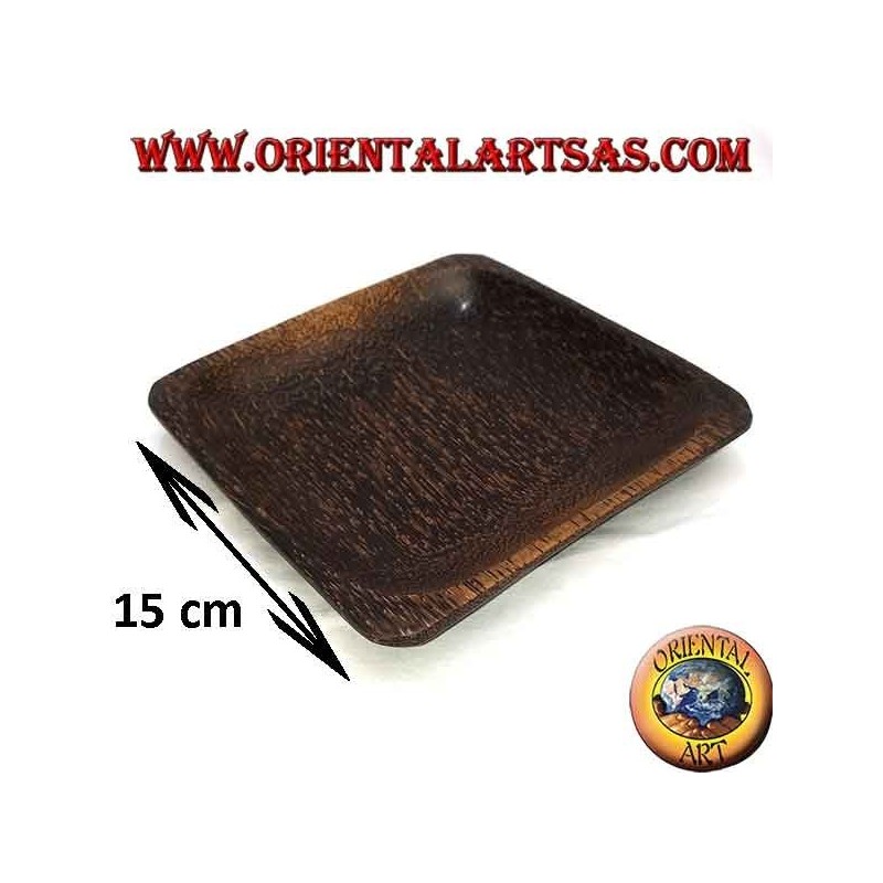 Quadratisches Serviertablett aus Kokosnussholz