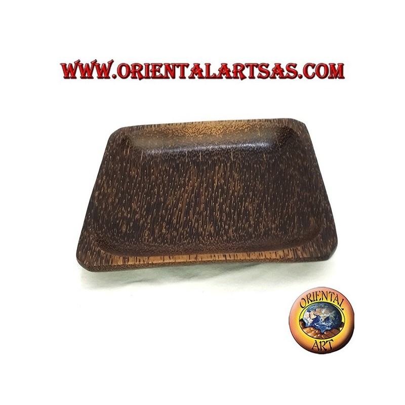 Plateau valet carré en bois de cocotier
