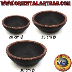 Concave bowl in mahogany...
