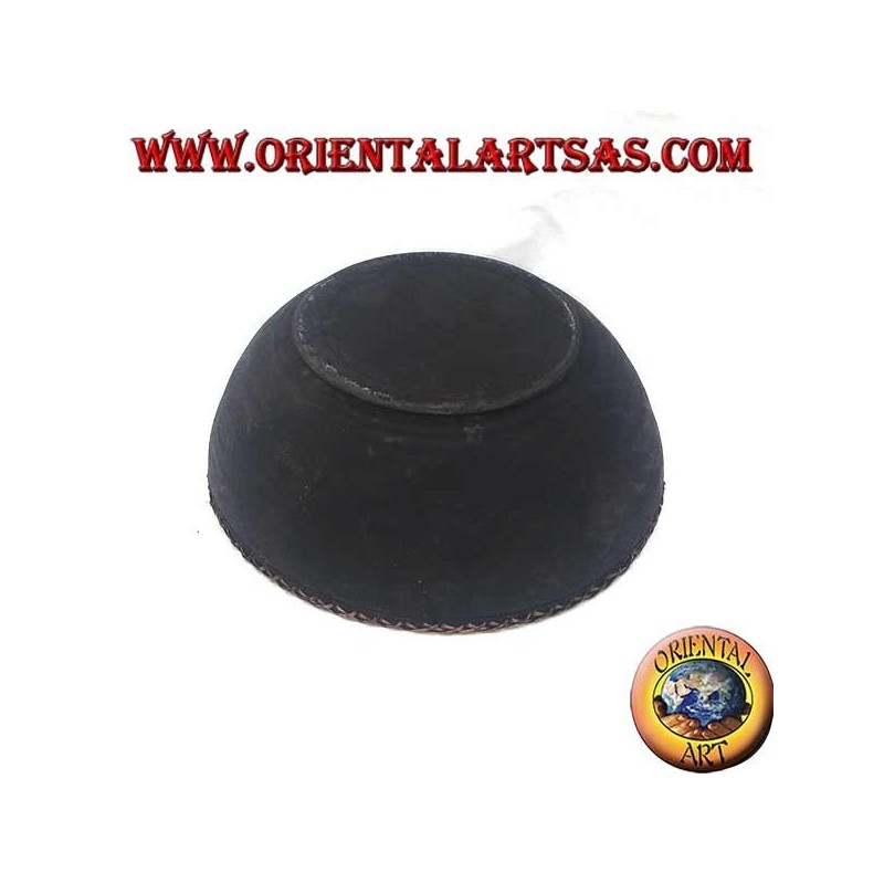 Handcrafted Mahogany Wood & Rattan Bowl Lombok | Oriental Art