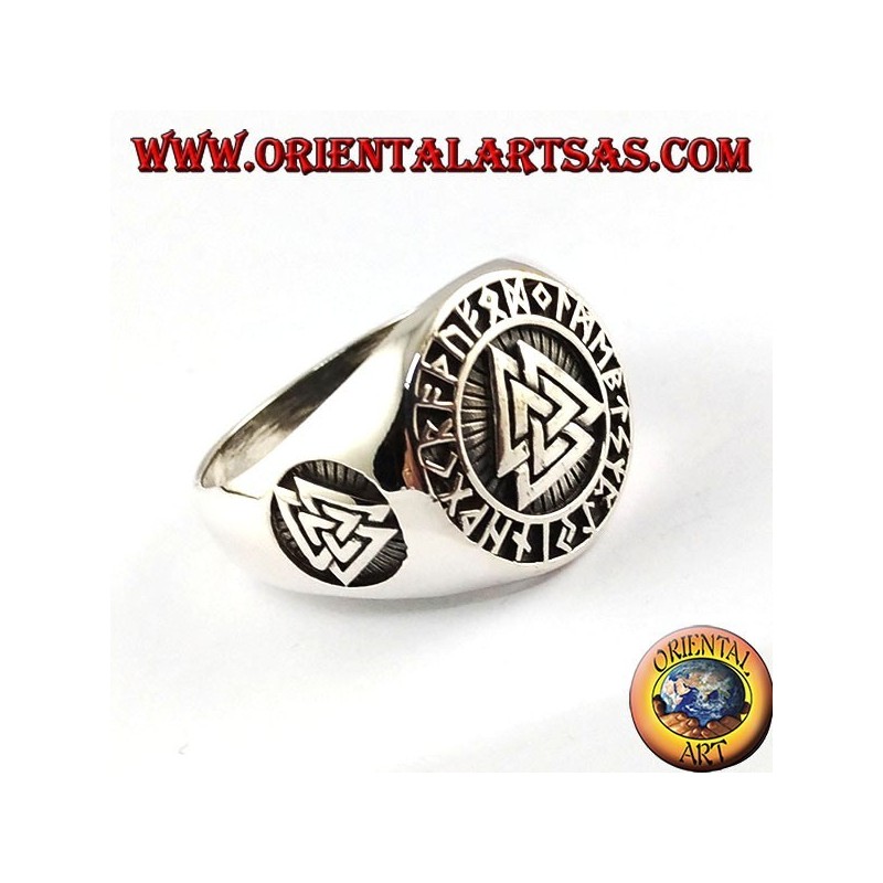 Silber Ring, Odins Knoten mit keltischen Runen