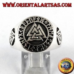 Silber Ring, Odins Knoten mit keltischen Runen