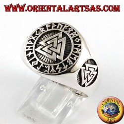 Silber Ring, Odins Knoten mit keltischen Runen