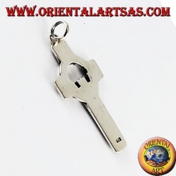Pendentif argent, croix celtique avec Claddagh