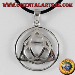 Silber-Anhänger, von Tyrone Triquetra Knoten im Kreis