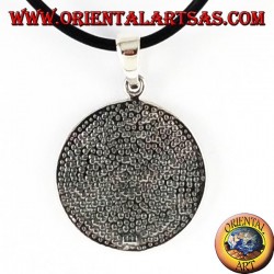 colgante de plata Sri Yantra en loto