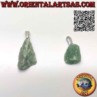 Pendentif Quartz Vert Brut Naturel | Hypoallergénique