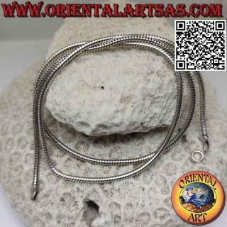 Collana in argento 925 ‰ a maglia "snake" da 56 cm x 2 mm