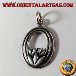 Lotus Pendentif fleur en argent (symbolisant la pureté)