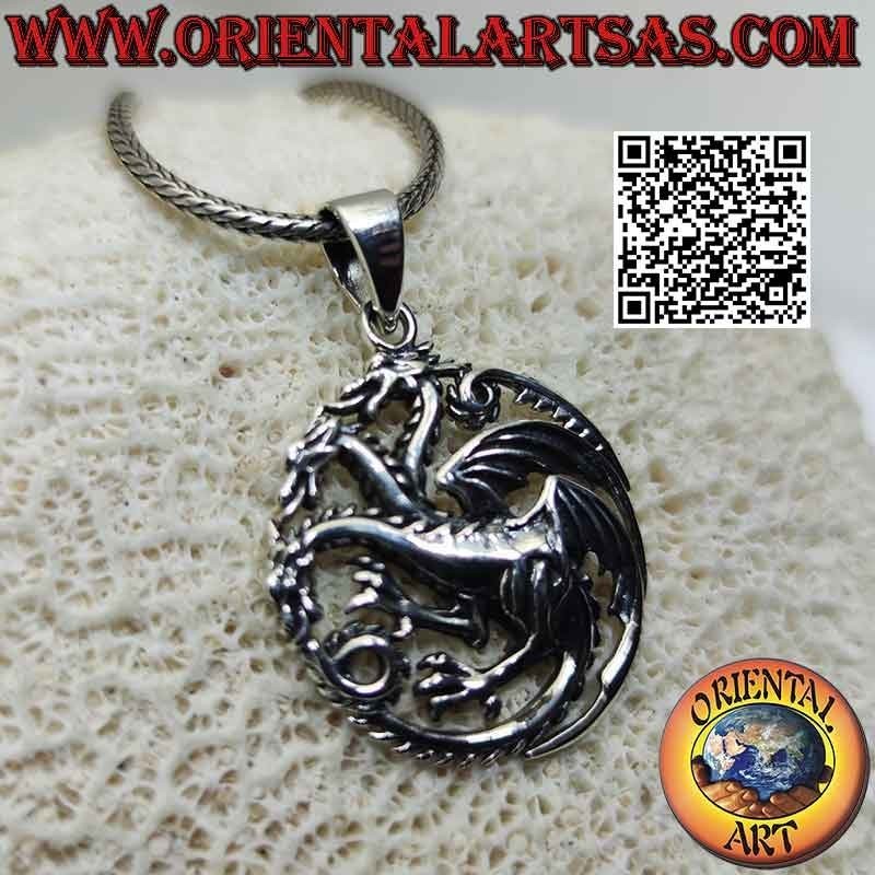 Silberanhänger, Emblem des Adelshauses Targaryen (Game Of Thrones)
