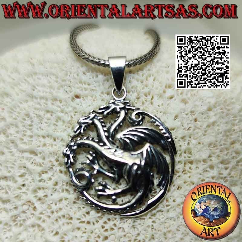 Silver pendant, emblem of the noble house Targaryen (Game Of Thrones)