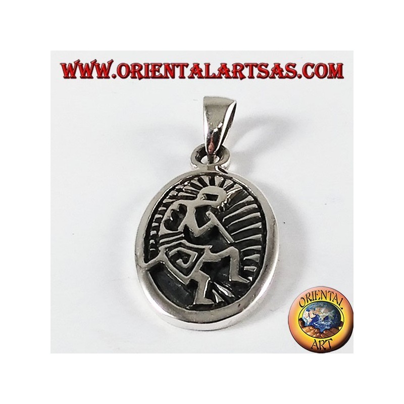 colgante en plata de Kokopelli