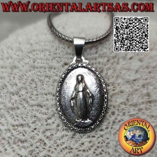 Colgante de plata, Medalla Milagrosa (o medalla Madonna delle Grazie, o medalla Inmaculada Concepción)