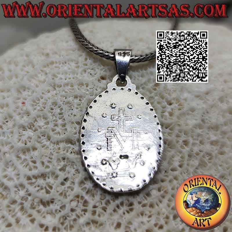 Pendentif en argent, Médaille Miraculeuse (ou médaille Madonna delle Grazie, ou médaille Immaculée Conception)