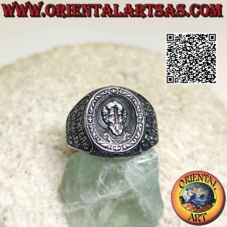 Anillo de plata, San Nicolás de Bari (San Nicolás de Myra o San Nicolás) y enigmática inscripción en latín en los laterales