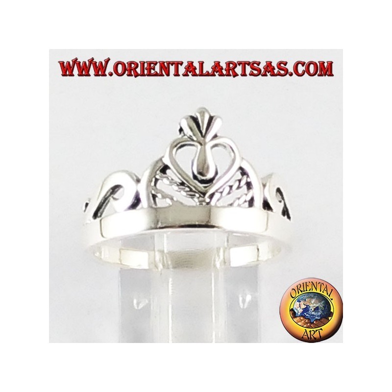 Silver ring crown princess