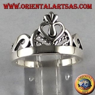 princesse couronne Bague en argent