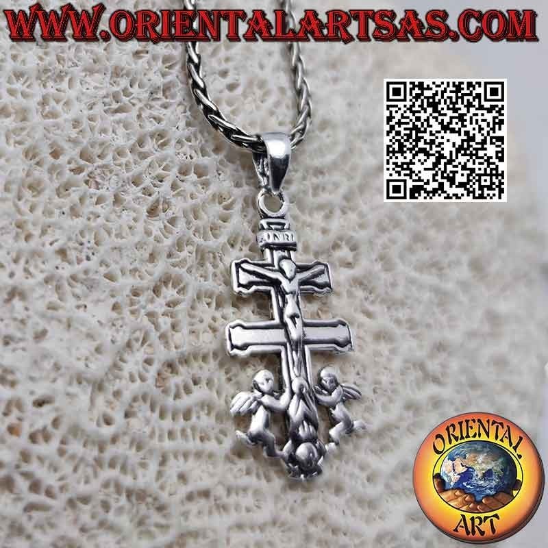 Silver pendant, the "cross of Caravaca" or "Cruz de Caravaça"